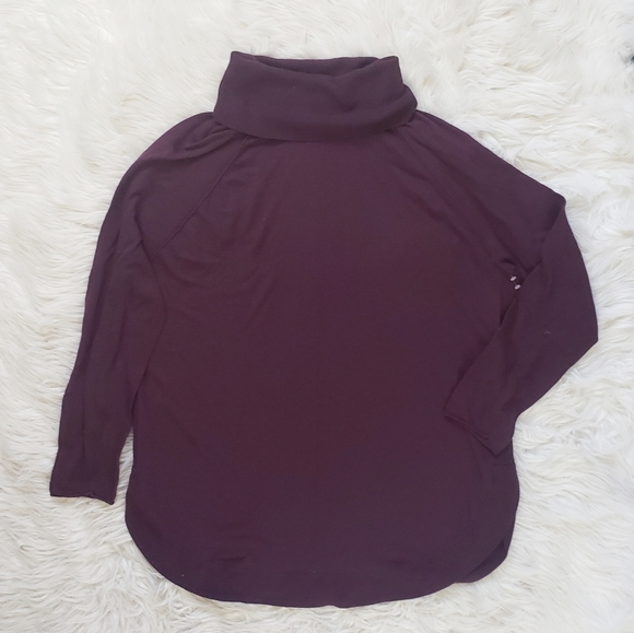 NEW Caslon Turtleneck Tunic Maroon Sweater - Picture 2 of 8